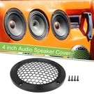 1 Set 4" Car Speaker Grill Cover Mesh Round Subwoofer Guard With Screws Black. Fixed Price $17.79.