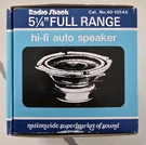 Radio Shack 40-1354A 5.25" Full Range Auto Speaker 8 Ohm 40W Nos Open Box. Fixed Price $40.00.