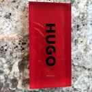 Hugo Boss Logo Display Unit In Red Plexiglass. Fixed Price $57.00.