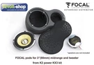 Focal Speaker Pods For 3'' Midrange&tweeter From K2 Power KX3 Kit; PAIR(2PCS). Fixed Price $99.00.