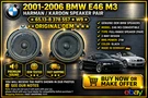 01-06 Bmw E46 M3 Harman/kardon Pair Quarter Speakers Convertible Oem W9. Fixed Price $99.90.