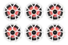 (6) Rockville RKL65MBW 6.5" 700W Marine Boat Speakers W/led+black/white Grilles. Fixed Price $169.95.