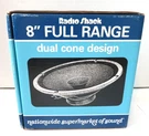 Radio Shack 8" Speaker Full Range Dual Cone 40-1272-D New Nos. Fixed Price $29.99.