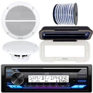 Kenwood 1-DIN Marine Bluetooth Cd Radio W/white Cover, 2X 6.5" 90W Max Speakers. Fixed Price $235.99.