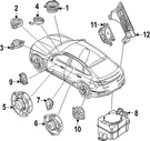 Genuine Audi Windshield Pillar Speaker 85H-035-399-B. Fixed Price $20.23.