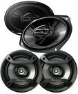 2X Pioneer TS-G6930F 6X9" 3-WAY 400W + SP165 6.5" 200W 2-WAY Car Speakers. Fixed Price $119.99.