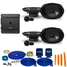 Alpine 2-PAIRS S-S69C 6X9" Speakers With S-A32F 320W 4-CH Amp And Wiring. Fixed Price $529.99.