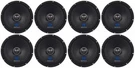 (8) Rockville RXM84 8" 2000W Ohm Mid-range Drivers Car Speakers, Mid-bass. Fixed Price $244.60.