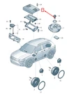 New Volkswagen Tiguan AD1 Sound Amplifier Cover 5109721359B9 510-972-135-9B9. Fixed Price $38.00.