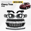 Front Upper Bumper Grille Kit For 2013-2016 Chevy Trax Skid Plate With Fog Light. Fixed Price $149.99.