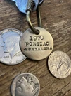 1970 Pontiac Catalina Solid Brass Key Fob. Fixed Price $15.95.