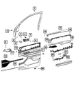 Genuine Mopar Speaker Grille Left 7CS73DX8AA. Fixed Price $138.86.