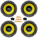 4X Pyle PLG64 6.5'' 300W Max Mid Bass Woofer Speakers With Sound Dampening Kit. Fixed Price $87.99.