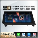 For Bmw X5 E70 X6 E71 Ccc 2007-2010 Screen Stereo Gps Audio 10.25" Apple Carplay. Fixed Price $218.99.