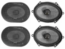 (4) American Bass Sq 5.7 5X7" Or 6X8" 75W Rms Car Speakers W/swivel Neotweeters. Fixed Price $114.90.