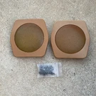 Volvo 240 Aftermarket Tan Speaker Covers W/ Brackets Pair HT-204 5.25 Front Door. Fixed Price $90.00.