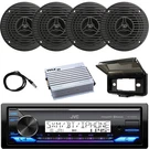 Jvc KD-X38MBS Single Din Marine Receiver, 4X 3.5" 75W Speakers, Amplifier. Fixed Price $228.49.