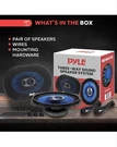 Pyle PL683BL Blue Label 6"X8" Triaxial Speaker Pair. Fixed Price $41.00.