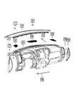 Genuine Mopar Instrument Panel Speaker Grille 6NK24TX7AC. Fixed Price $165.39.