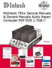 Mcintosh Service, Owner, Manuals Schematics Hifi Audio Repair Pdf Computer Dvd. Fixed Price $15.97.