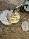 1970 Pontiac Catalina Solid Brass Key Fob. Fixed Price $15.95.