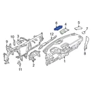 Genuine Ford Speaker Cover NZ6Z-6004374-AA. Fixed Price $10.67.