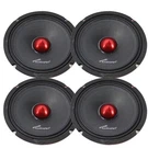 Pair Of 6" 200W 4-OHM Mid-bass Car Red Bullet Loudspeakers Audiopipe. Fixed Price $159.95.