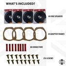 4X Door Speaker Upgrade Kit For Rover Freelander Stereo 1 Sound System. Fixed Price $91.83.
