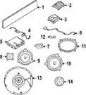 Genuine Nissan Windshield Pillar Speaker 281E1-7LA2A. Fixed Price $80.94.