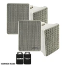 Kicker KB6 Indoor Outdoor Patio Bundle Gray- 4 Speakers Total. Fixed Price $339.98.