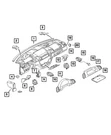 Genuine Mopar Speaker Opening Cover 5104270AA. Fixed Price $5.52.