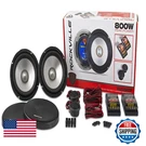 Rockville RVL6KIT 6.5 Component Car Speakers 800W PEAK/200W Rms 4 Ohm Aluminum. Fixed Price $126.95.