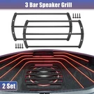 2 Set 10" Iron Black Speaker Bar Car Audio Subwoofer Grille Cover 3. Fixed Price $53.07.