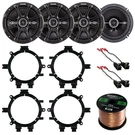 Kicker 6.5" 2-WAY 240W Car Speakers, Wire, Adapters, Gm 88-UP Harness. Fixed Price $210.99.
