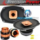 Pkg Precision Power PMF.694C 6X9" Pro Audio 2-WAY Horn Speakers + PT.4 Tweeters. Fixed Price $179.99.