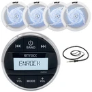 Enrock EM856 Usb/aux Gauge Style Receiver, 4X 6.5" 240W Blue Led White Speakers. Fixed Price $186.49.