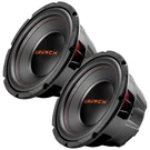 Crunch 2 Pack CRW10D4 10" 400W Max Ohm Dual Voice Coil Car Subwoofer Speaker. Fixed Price $88.99.