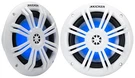 Kicker KM604WL, 6.5" 2-WAY Marine Speakers White W/ Blue Led (49KM604WL). Fixed Price $119.99.