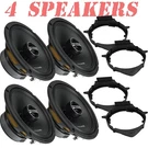 Alpine Speakers 2007-2013 Gmc Sierra Crew Cab 6.5"FOR Front & Rear Doors. Fixed Price $206.99.
