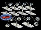 3/4"-1 5/8" Body Fender Door Quarter Trim Moulding Molding Clips & Nuts 10P K. Fixed Price $17.93.
