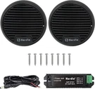 Herdio 3" 140W Marine Bluetooth Speakers Boat Motorcycle Stereo W/ Bt Amplifier. Fixed Price $44.12.