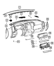 Genuine Mopar Speaker Grille 5YK01TX7AE. Fixed Price $45.87.