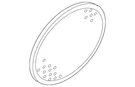Genuine Mazda Speaker Grille NE59-68-4W1A. Fixed Price $7.30.
