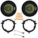 2X Pyle PLG6.3 6.5'' 280W Max 3-WAY Car Speakers, Adapter W/harness (1998-2025). Fixed Price $78.99.