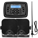 Marine Stereo Bluetooth Waterproof Am Fm Radio System For Atv Utv Rv Uv Golf Car. Fixed Price $126.99.
