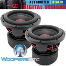 2 Dd Audio 608F-D4 8" 3000W Dual 4-OHM Super Tuned Subwoofers Bass Speakers New. Fixed Price $498.00.