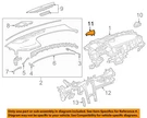 Gm Oem 18-19 Lacrosse Instrument Panel-speaker Grille 26219779. Fixed Price $55.51.