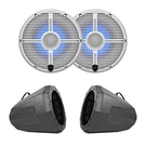 Wet Sounds RECON8-XWW-RGB 8" Marine Speakers W/ Black Pod & Clamps. Fixed Price $739.97.