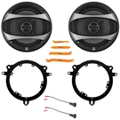 2X Dual Electronics D65SP 6.5" 100W Max 2-WAY Car Speakers, W/harness. Fixed Price $61.99.