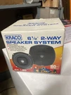 Nos Kraco High Performance Systems Model CX-1-20 (2 Speakers) 6.5 2-WAY. Fixed Price $49.99.